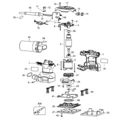 DeWalt D26441-TYPE-1 Assembly