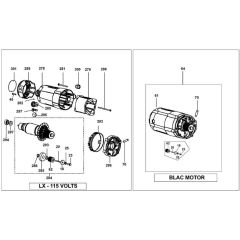 Motor Assembly for DeWalt Saw