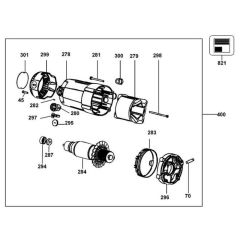 Motor Assembly for DeWalt Saw