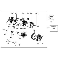 Motor Assembly for DeWalt D27107