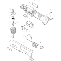 Makita DA392D Main Assembly