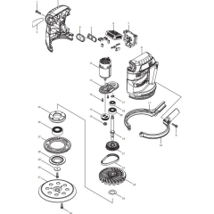 Main Assembly for Makita DBO140Z