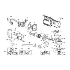 Main Assembly for DeWalt DC411