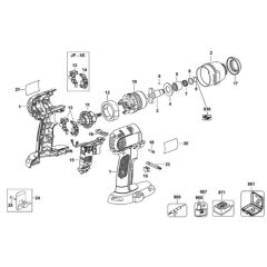 DeWalt DC827 Type 1 Assembly