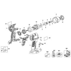 Main Assembly for DeWalt DC827