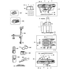 Main Assembly for DeWalt DCE079D1R
