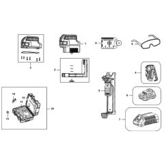DeWalt DCE0822R Main Assembly