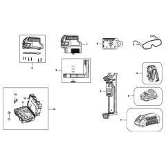 Main Assembly for DeWalt DCE0825R