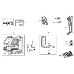 Main Assembly for DeWalt DCE088R