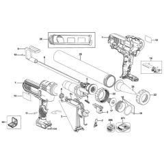 DeWalt DCE581D1 Caulk Gun