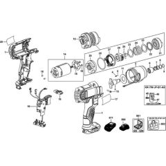 DeWalt DCF815 Main Assembly