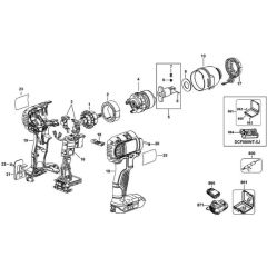 DeWalt DCF880 Main Assembly