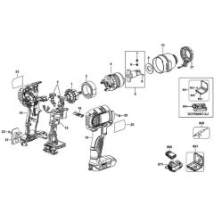 DeWalt DCF880D2 Main Assembly