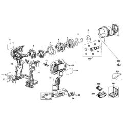DeWalt DCF885 Main Assembly
