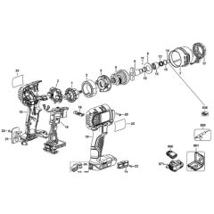 Main Assembly for DeWalt DCF885C2