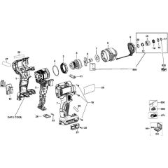 Main Assembly for DeWalt DCF887