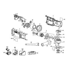 DeWalt DCG412 Main Assembly