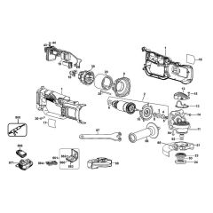 DeWalt DCG412 Main Assembly