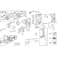 Main Assembly for DeWalt DCH214