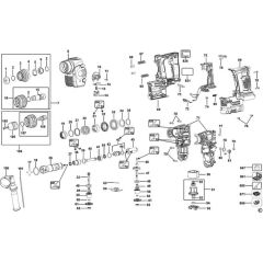 DeWalt DCH254 Main Assembly