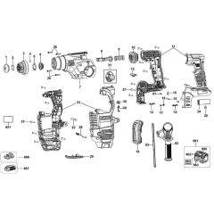 Main Assembly for DeWalt DCH283