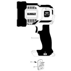 DeWalt DCL043 Main Assembly