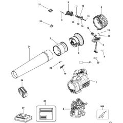 Main Assembly for DeWalt DCM562
