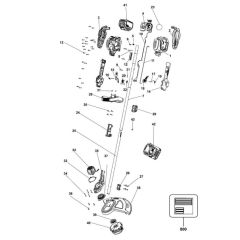 Main Assembly for DeWalt Brushcutter