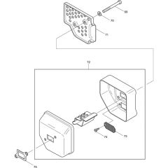 Muffler Assembly for Makita DCS400-30
