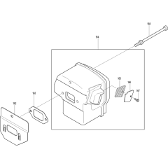 Muffler Assembly for Makita