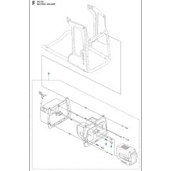 Battery Box for Husqvarna DE110iH
