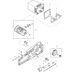 Motor & Gear Assembly for Makita
