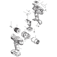 Makita DF457DWE Assembly