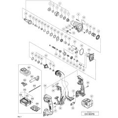 Main Assembly for Hikoki DH18DPB