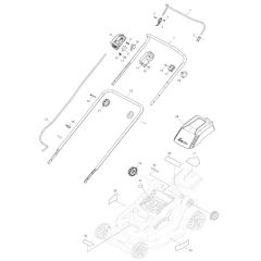 Makita DLM432 Handle Assembly