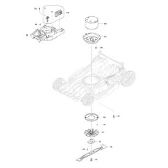 Blade Assembly for Makita DLM480