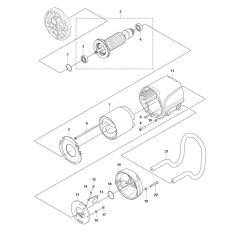 Motor Assembly for Husqvarna DM 370