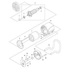 Motor Assembly for Husqvarna DM 430