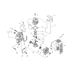 Cylinder, Crankcase, Piston