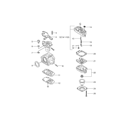 Carburettor for ECHO DM-4610