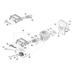 Throttle Assembly for Makita DPC6431