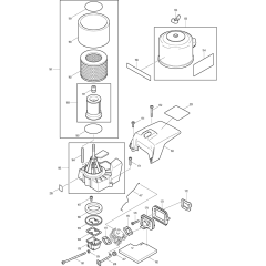 Air Filter Assembly for Makita DPC7000