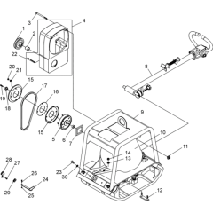 Vibratory Plate 1 Assembly