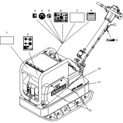 Labels Assembly for Wacker DPU4045H