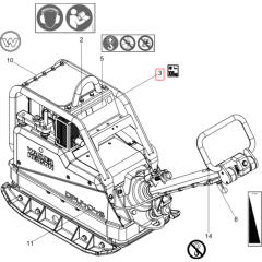 Label Assembly for Wacker DPU4045H