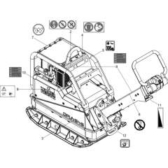 Labels Assembly for Wacker DPU4545H