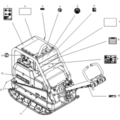 Labels Assembly for Wacker DPU6055