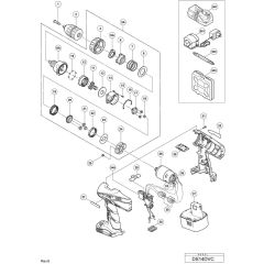 Main Assembly for Hikoki DS14DVC