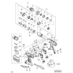 Main Assembly for Hikoki DS14DVF3