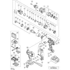 Main Assembly for Hikoki DS18DSDL